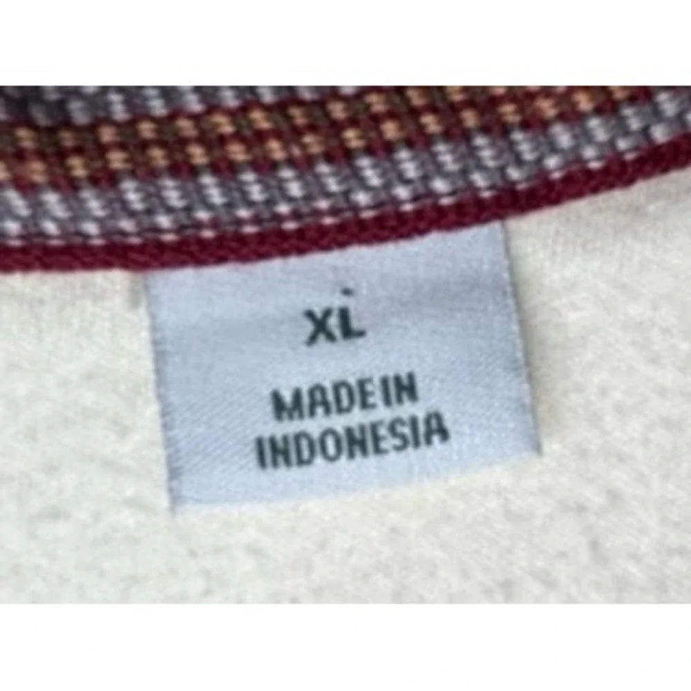 Orvis Signature Fleece Cream Quarter‎ Snap Pullover Sweatshirt Sz Mens XL NWOT